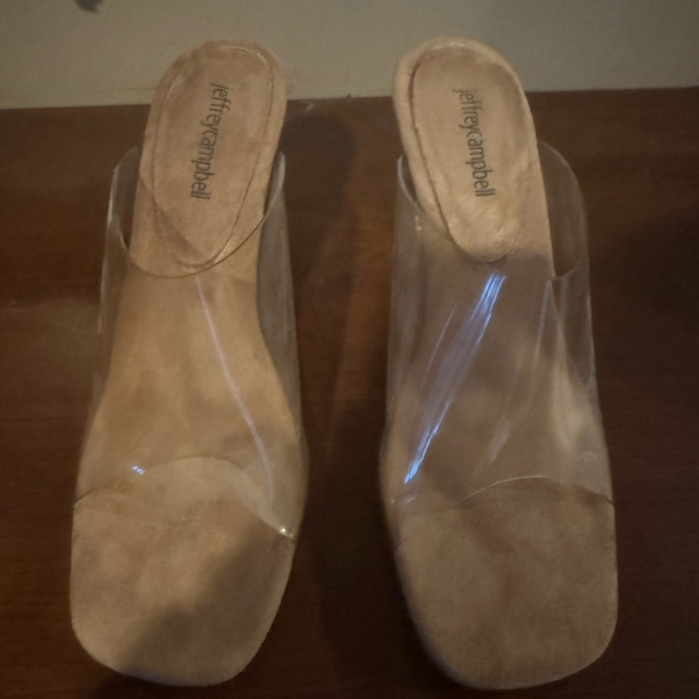 Jeffrey Campbell PVC wedge. Size 8